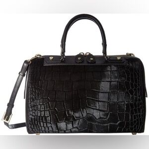 Alice + Olivia Croc Embossed Eloise Bag & dust bag